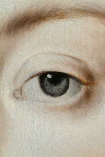 Fig.15 Detail of the sitter’s left eye and brow
