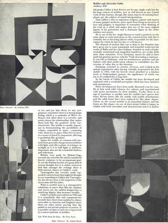 Fig.16 Anthony Hill’s contribution to Broadsheet No.1: Devoted to Abstract Art, London 1951