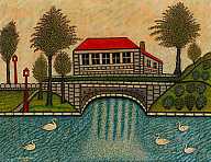 Fig.18 Morris Hirshfield, Landscape with Swans 1941