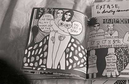 Fig.19 Two pages of Dorothy Iannone’s graphic work for the exhibition Strategy: Get Arts at the Edinburgh College of Art, 1970