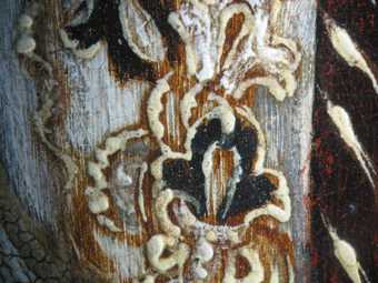 Fig.19 Embroidery on the bodice, photographed at x10 magnification