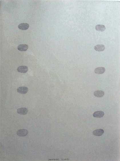 Fig.1 Henk Peeters, 12 vingerafdrukken 1962