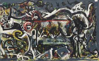 Fig.1 Jackson Pollock, The She-Wolf 1943