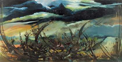Fig.1 Ben Enwonwu, Storm Over Biafra 1972