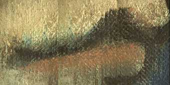 Composite micrograph of the lips of Girl in a Chemise c.1905