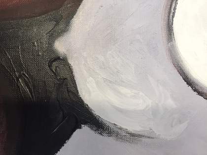 Detail of proper left breast