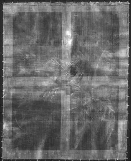 Fig.2 X-radiograph of Elizabeth Panton, later Lady Arundell of Wardour, as Saint Catherine 1689