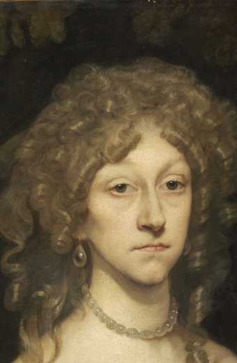 Detail of the head of Peter Borseller, Portrait of a Lady