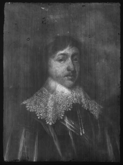 Fig.2 X-radiograph of the whole painting