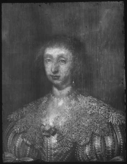 Fig.2 X-radiograph of the whole painting