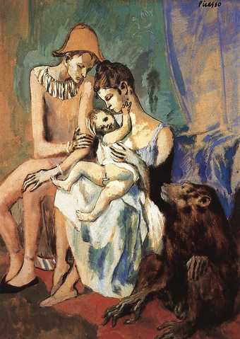 Pablo Picasso Harlequin’s Family with an Ape 1905