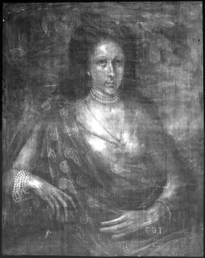 Fig.2 X-radiograph of Lady Elizabeth Pope c.1615