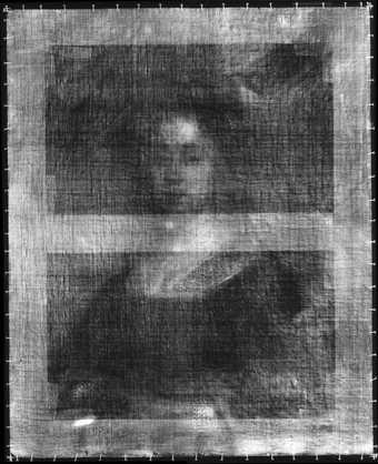 Fig.2 X-radiograph of Portrait of an Unknown Lady
