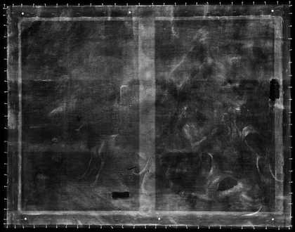X-radiograph of Monkeys and Dogs Playing by Francis Barlow