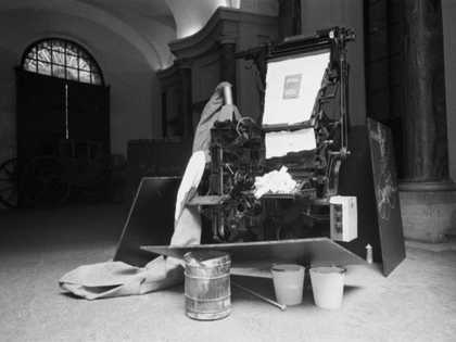 Fig.2 Joseph Beuys, Terremoto 1981, installed in the Palazzo Braschi, Rome, 1981