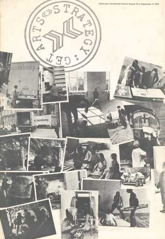Fig.2 Cover of Strategy: Get Arts, exhibition catalogue, Edinburgh College of Art, 23 August – 12 September 1970
