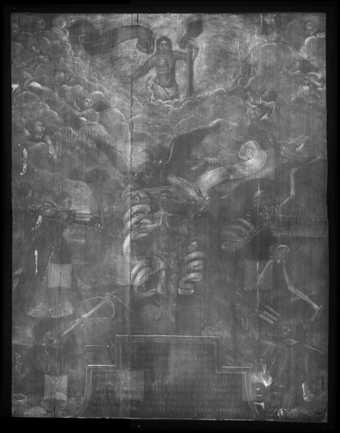 Fig.2 X-radiograph of An Allegory of Man 1596 or after