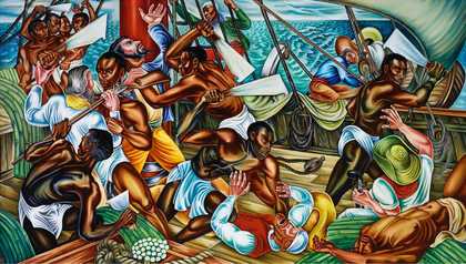 Fig.2 Hale Woodruff, The Mutiny on the Amistad 1939