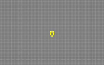 John Horton, Conway ‘Game of Life’, first iteration for the initial configuration shown in fig.1