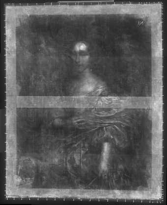 Fig.3 X-radiograph of Portrait of an Unknown Lady 1659