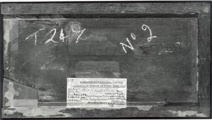 Fig.3 The reverse of The Combat of Hudibras and Cerdon, photographed in black and white