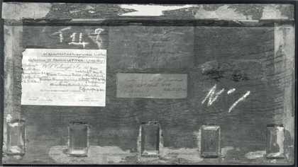 Fig.3 The reverse of Hudibras and Ralph taken Prisoner, photographed in black and white