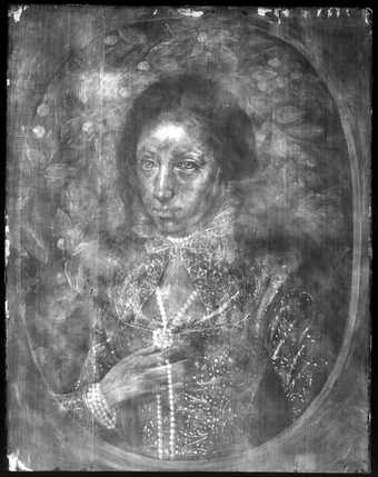 Fig.3 X-radiograph of Lady Anne Pope c.1615