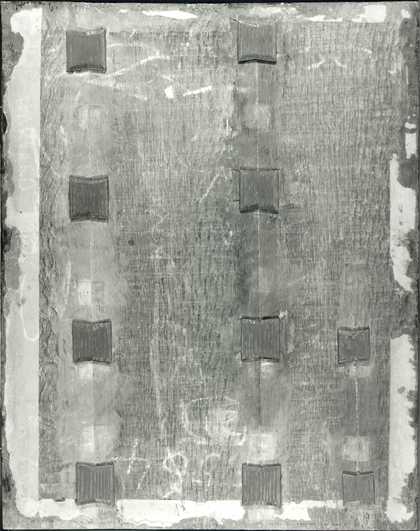 Fig.3 The back of the panel, photographed in black-and-white