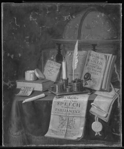 Fig.3 Infrared reflectograph of Still Life 1699