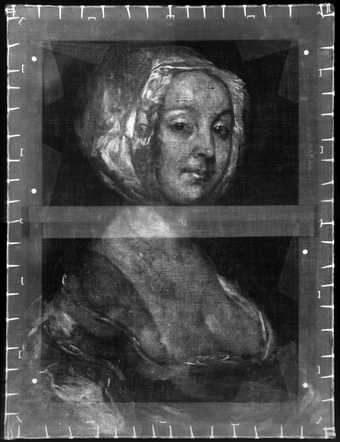 Fig.3 X-radiograph of Portrait of the Artist’s Second Wife