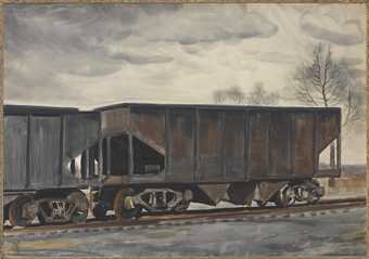 Fig.3 Charles Burchfield, Freight Cars in March 1933