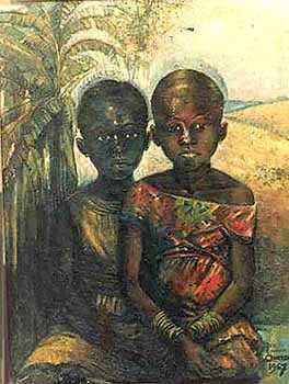 Fig.3 Ben Enwonwu, Chiekwe and Caro 1971