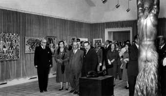 Fig.3 General Franco (third from the left) at an exhibition organised in conjunction with the Bienal Hispanoamericana de Arte 1955 in Barcelona