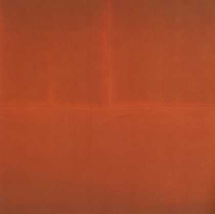 Fig.3 Proof 1967, by James Bishop, an abstract painting in orange