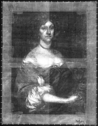 Fig.3 X-radiograph of Portrait of a Lady