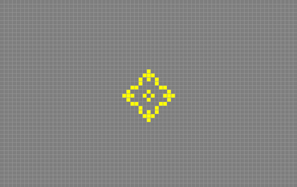 John Horton Conway, ‘Game of Life’, eleventh iteration for the initial configuration shown in fig.1