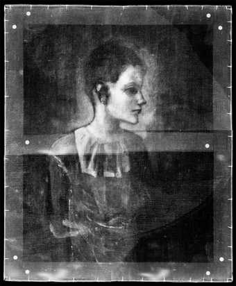 Digital X-radiograph of Girl in a Chemise 1905