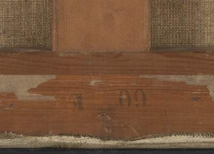 Detail of lower strainer bar with stamp ‘60 F’ applied upside-down