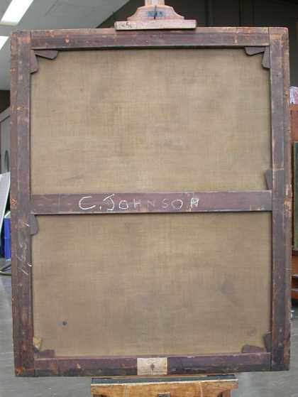 Fig.4 The back of Portrait of an Unknown Lady 1659