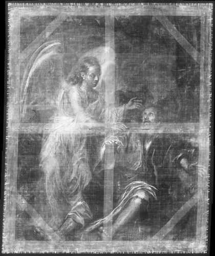 Fig.4 X-radiograph of Elijah and the Angel 1672