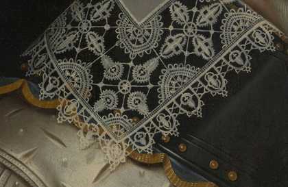 Fig.4 Detail of the lace collar, gorget and jerkin