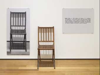 Fig.4 Joseph Kosuth, One and Three Chairs 1965