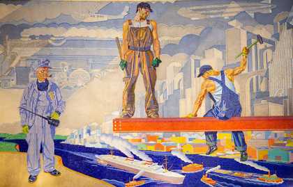 Fig.4 Winold Reiss, The History of Cincinnati 1931