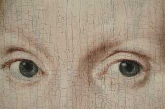 Fig.4 Detail of the sitter’s eyes