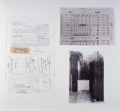 Gordon Matta-Clark, Fake Estates (Little Alley Block 2497, Lot 42) 1973
