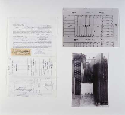 Gordon Matta-Clark, Fake Estates (Little Alley Block 2497, Lot 42) 1973