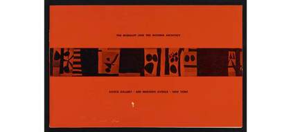 Exhibition pamphlet for The Muralist and the Modern Architect, Kootz Gallery, New York, October 1950