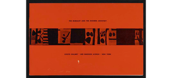 Exhibition pamphlet for The Muralist and the Modern Architect, Kootz Gallery, New York, October 1950