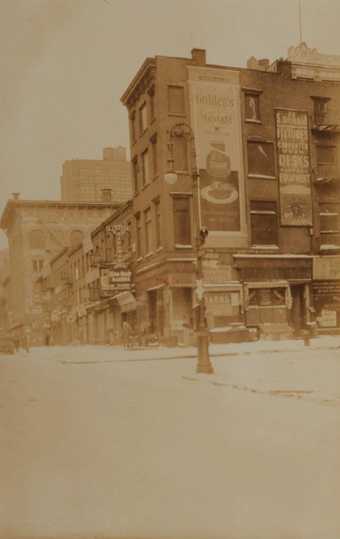 Sixth Avenue, East Side, North from West 25th Street. January 29, 1920, 1920
