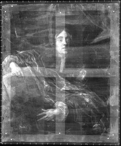 Fig.5 X-radiograph of Portrait of an Unknown Man c.1660